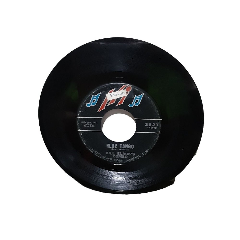 Bill Blacks Combo 45 Rpm Record Blue Tango and Willie Hi Records 1960